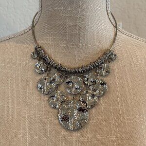 Metallic Bib Necklace